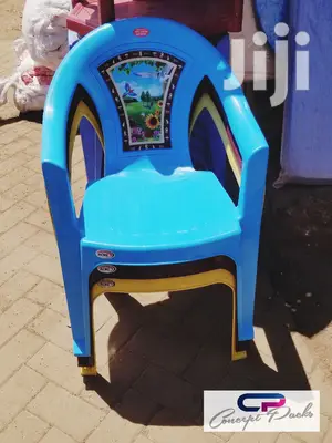 Plastic Chair. Flower Back