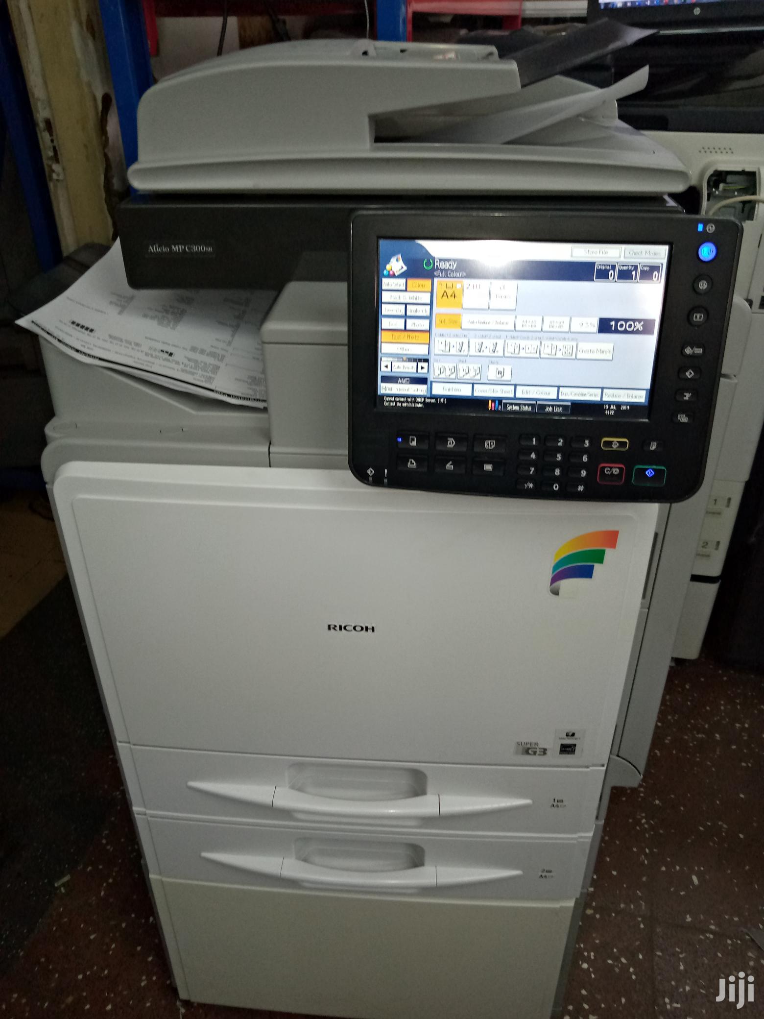 Colored Ricoh Aficio Mp C 300 Photocopier Machine