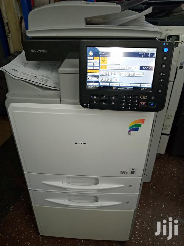 Colored Ricoh Aficio Mp C 300 Photocopier Machine