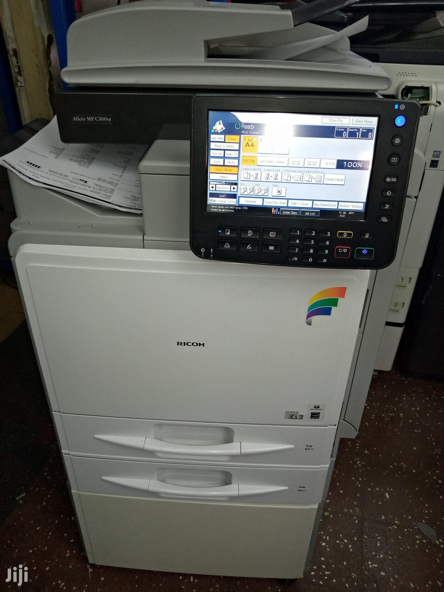 Colored Ricoh Aficio Mp C 300 Photocopier Machine