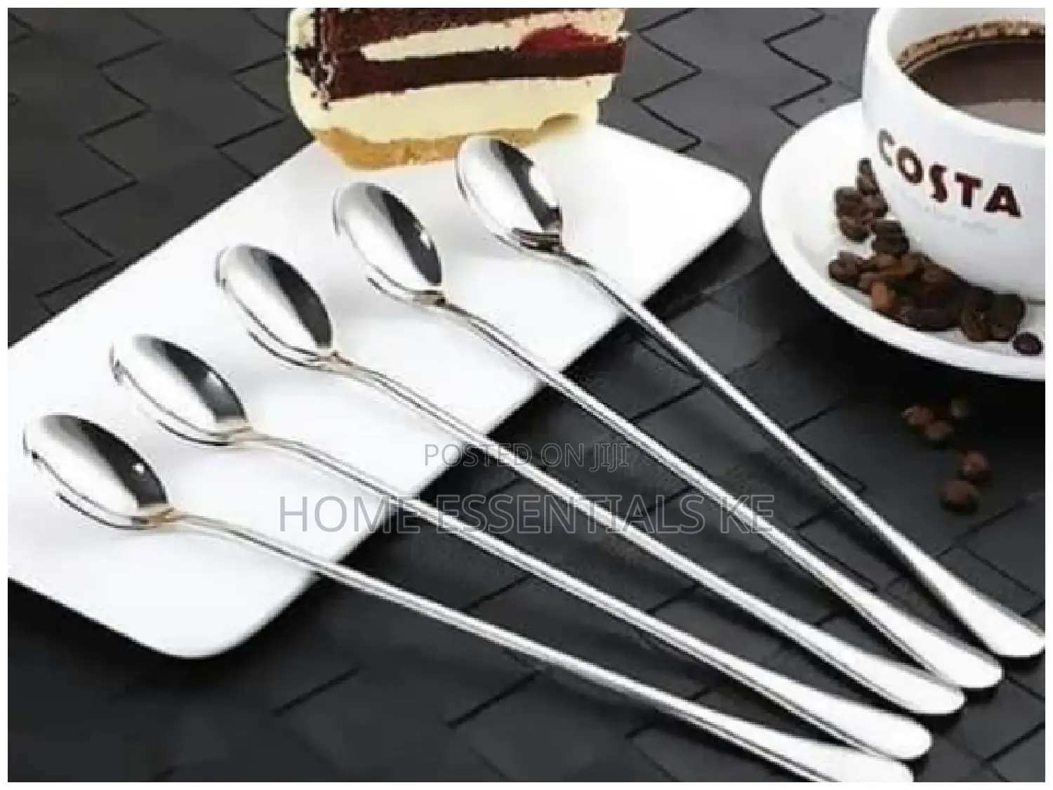 6pcs Long Tea Spoons Set