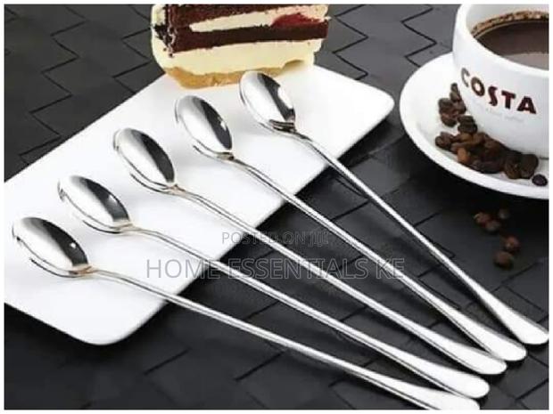 6pcs Long Tea Spoons Set