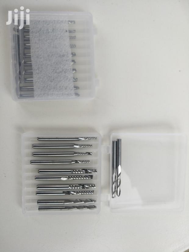 12pcs Set CNC Router Carbide 2flute Endmill Engraving Bits - thumbnail 12