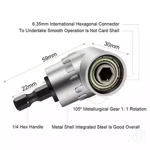8pcs Drill Gun Angle Adaptor With Socket Bits Extensions