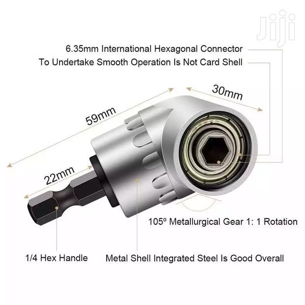 8pcs Drill Gun Angle Adaptor With Socket Bits Extensions - thumbnail 4