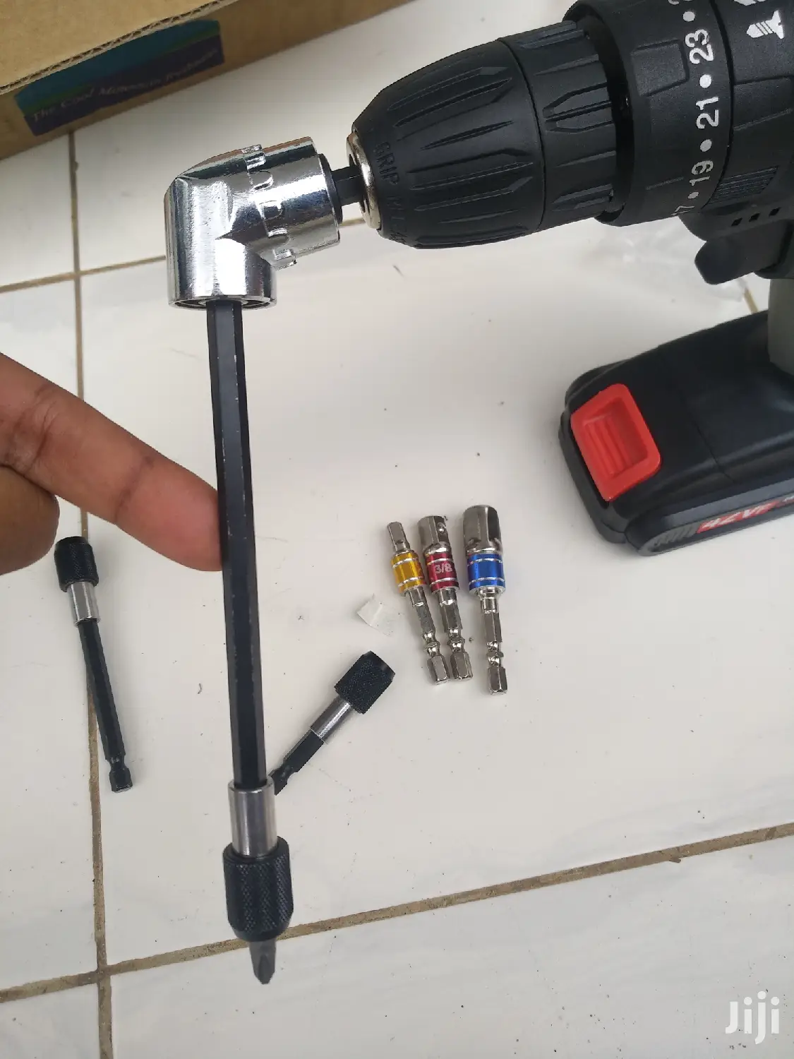 8pcs Drill Gun Angle Adaptor With Socket Bits Extensions