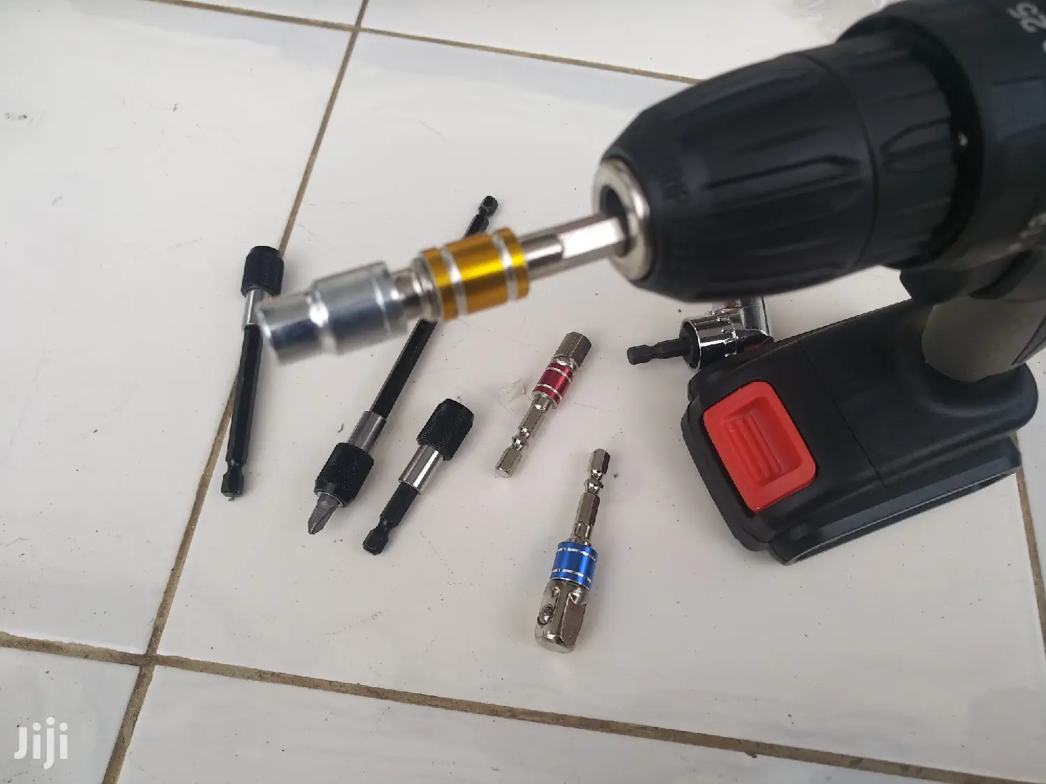 8pcs Drill Gun Angle Adaptor With Socket Bits Extensions
