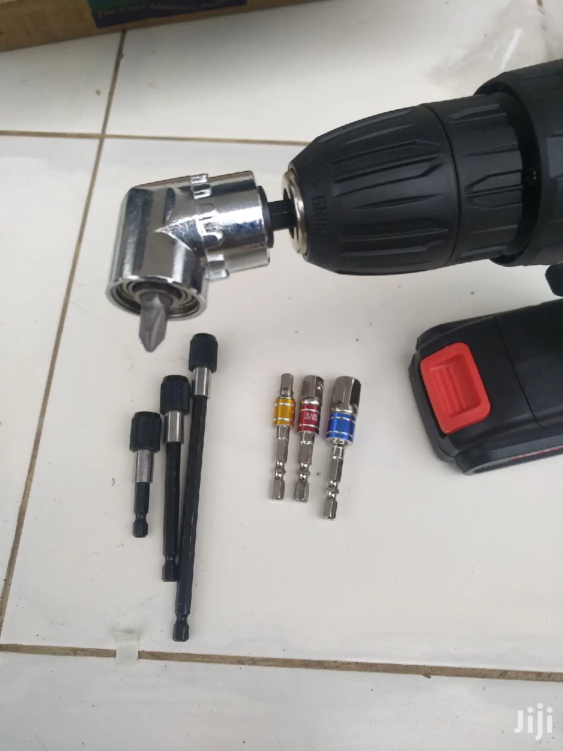 8pcs Drill Gun Angle Adaptor With Socket Bits Extensions