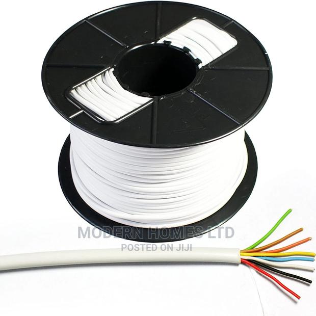 4 Core Burglar Alarm Cable White