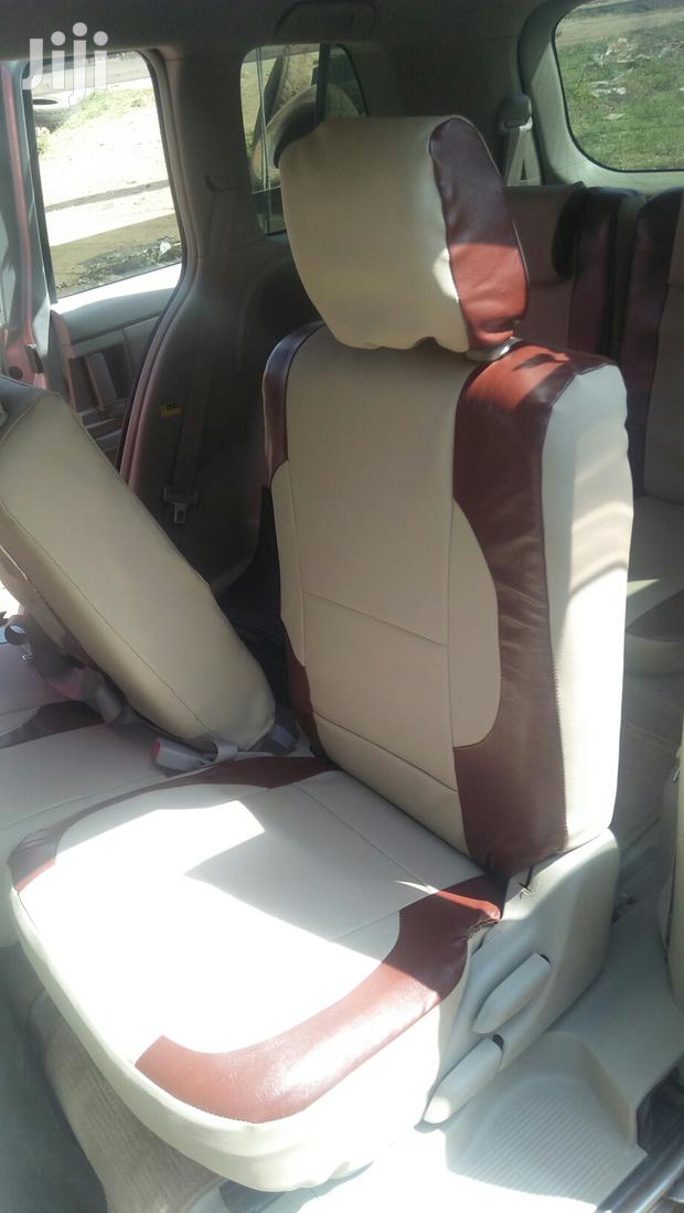 Beige Brown Car Seat Covers - main view