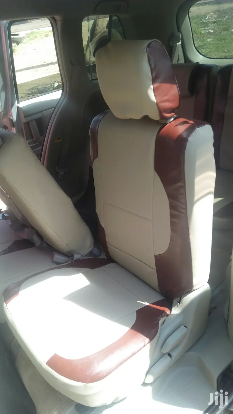 Beige Brown Car Seat Covers