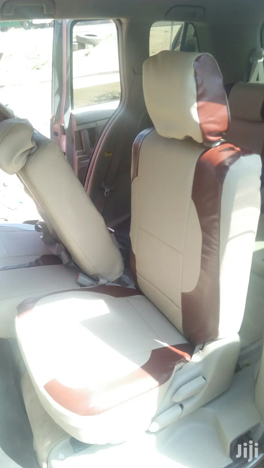Beige Brown Car Seat Covers