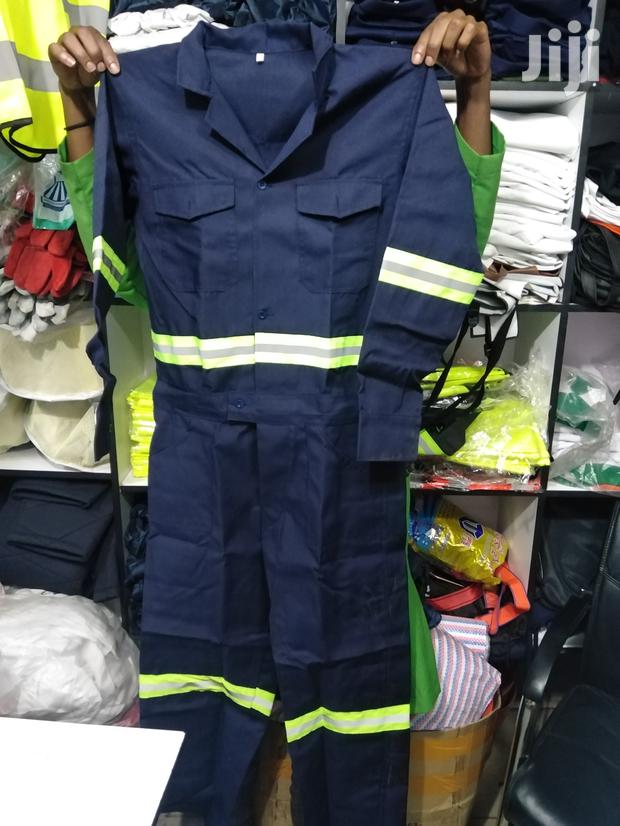 Navy Blue Overall With Reflectors