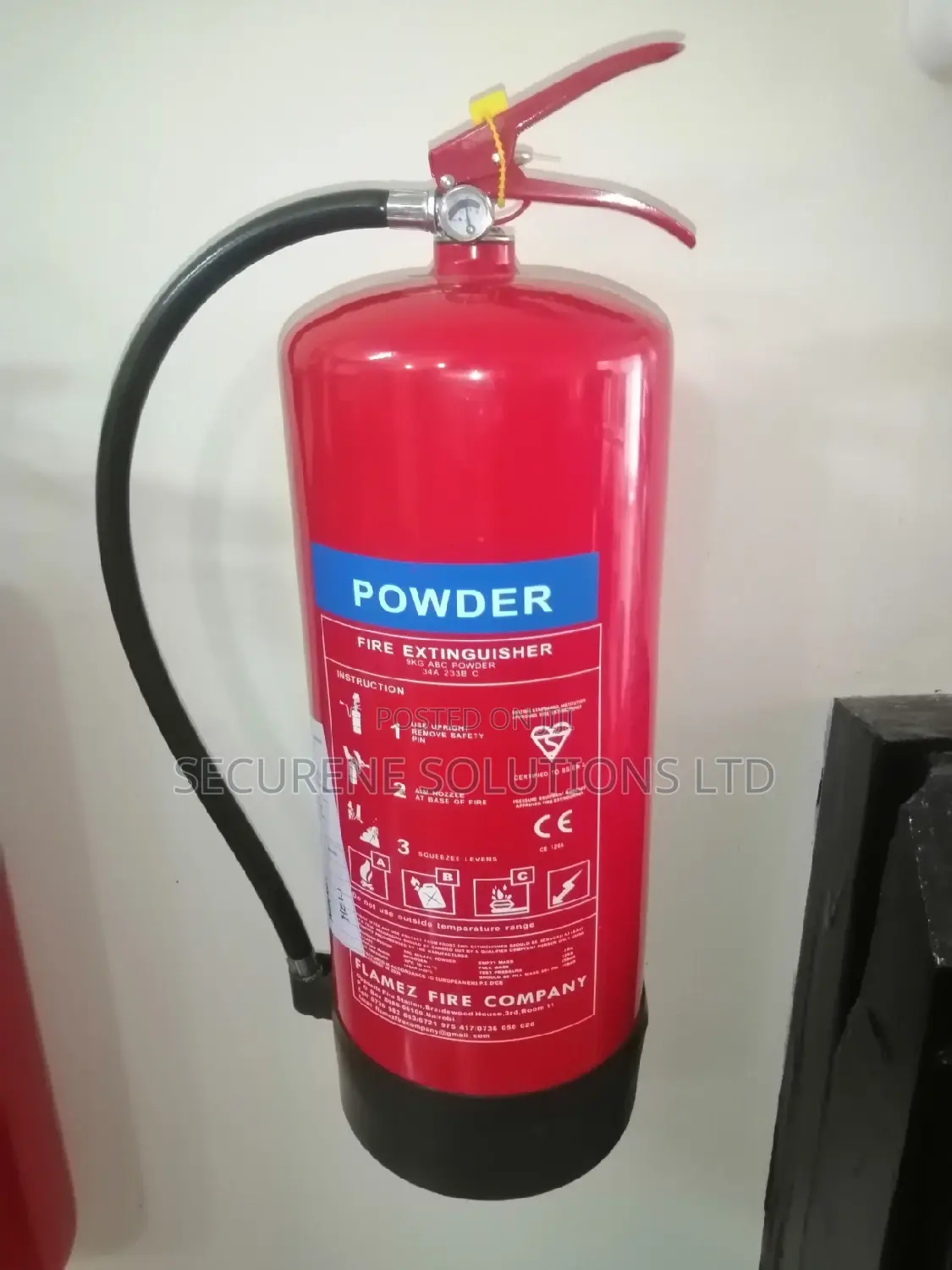 9kg Dry Powder Fire Extinguisher