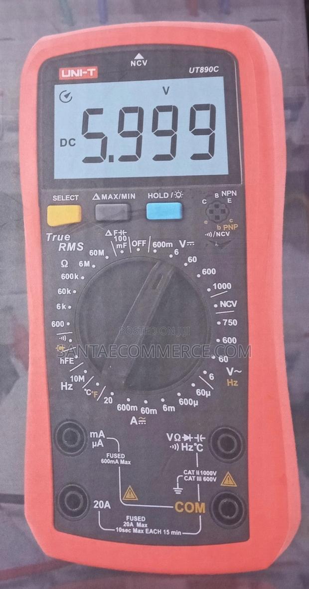 Uni-T True RMS Digital Multimeter With Temperature Tester - thumbnail 3