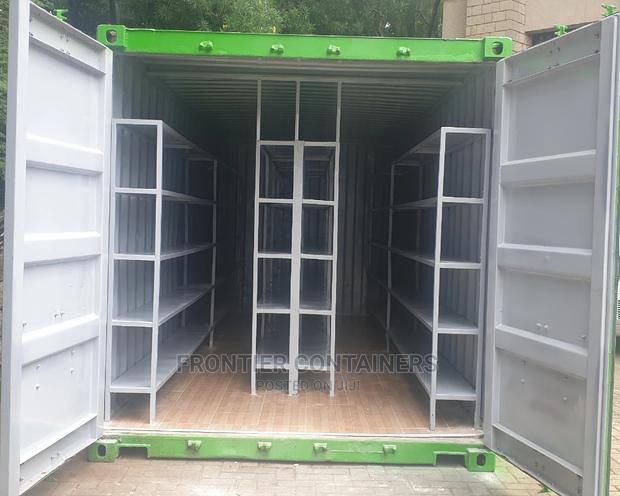 Storage Containers Fitted With Shelves