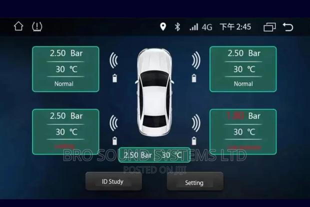 Real Time Tire Pressure Monitors for Android Stereo Systems