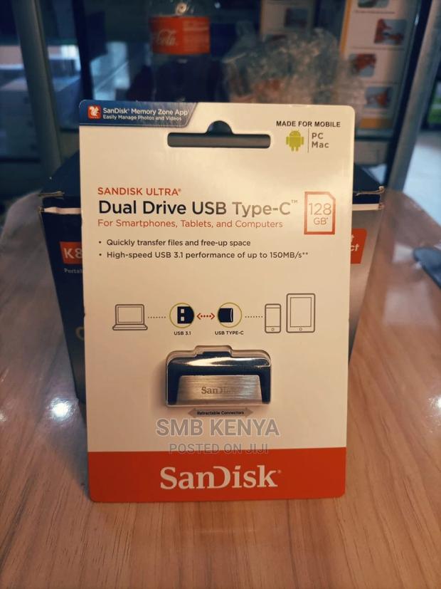 Type C Otg Flash Disk 128GB USB 3.1 - thumbnail 2
