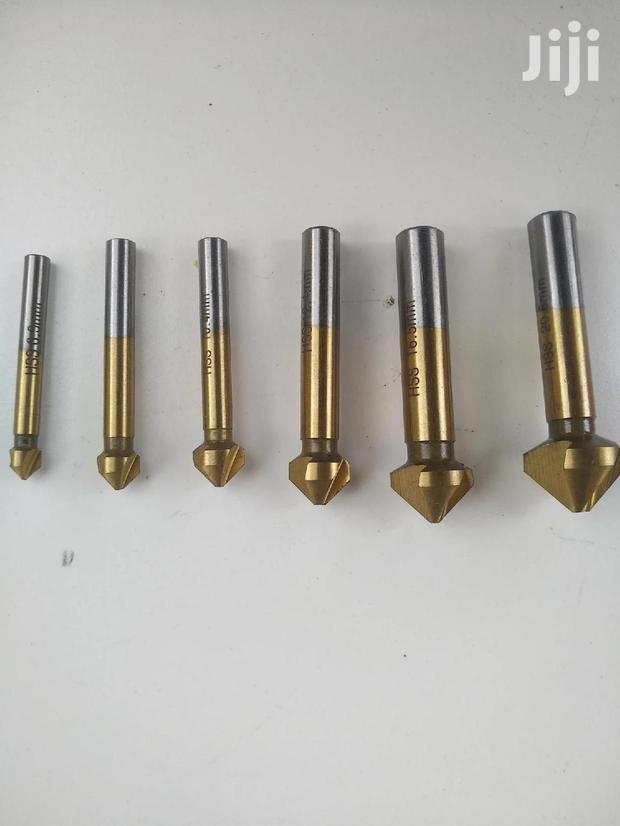 6pcs 3 Flute HSS Chamfer/Counter Sink Bits - thumbnail 4