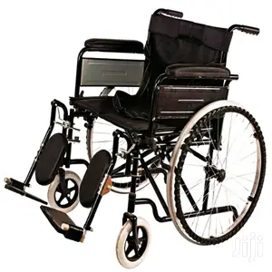 Manual Wheelchair, Extra Wide Seat With Detachable Leg Rest