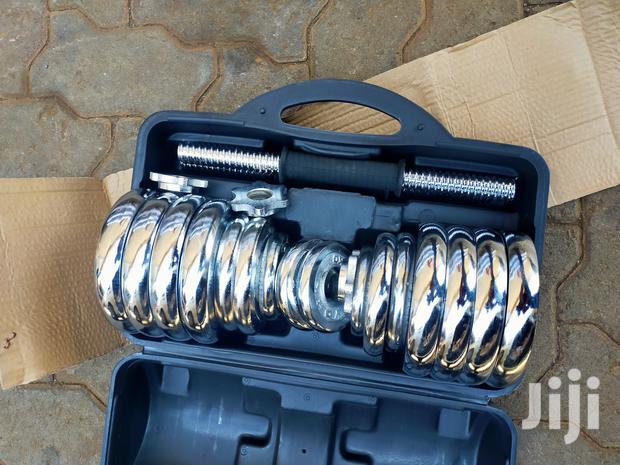 30 Kg Dumbell Set Adjustable Heavy Duty With Briefcase Porta - thumbnail 3
