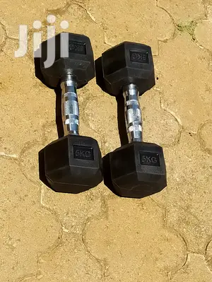 5kg Imported Gym Dumbbell Rubber Coated