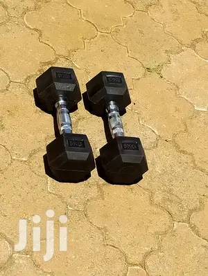 5kg Imported Gym Dumbbell Rubber Coated