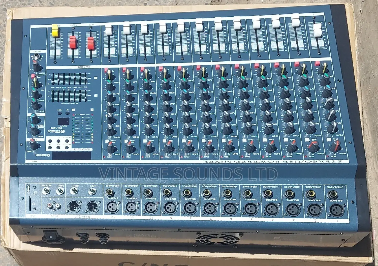 Max PMX1208DU Powered Mixer 12 Channel With Bluetooth USB