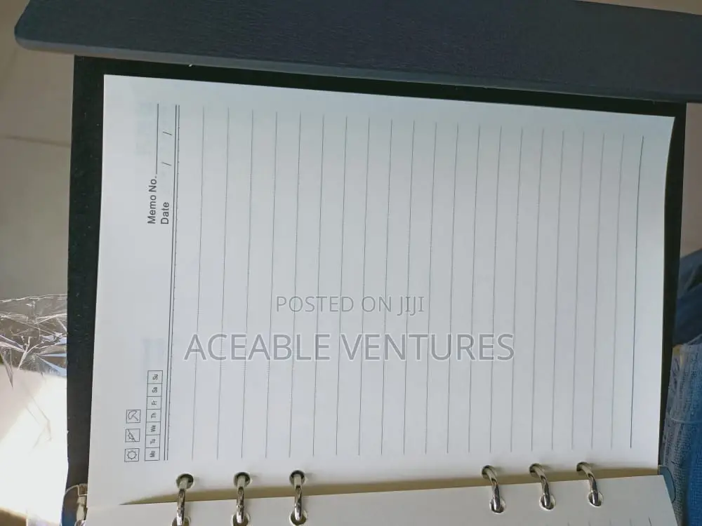 B5 Notebook With A Punchable Leaflets And Re-usable Cover