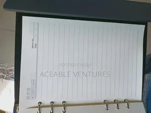 B5 Notebook With A Punchable Leaflets And Re-usable Cover