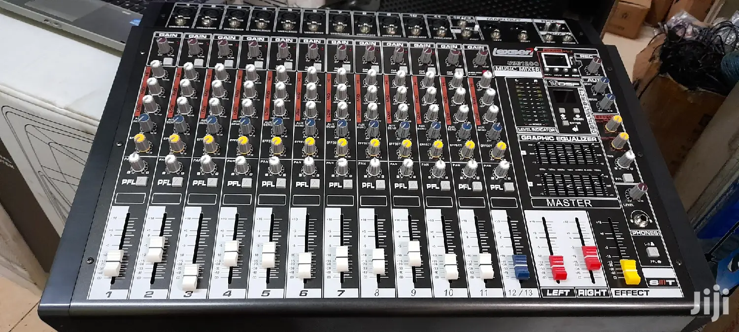 Lexser 12channel Music Mixer Black