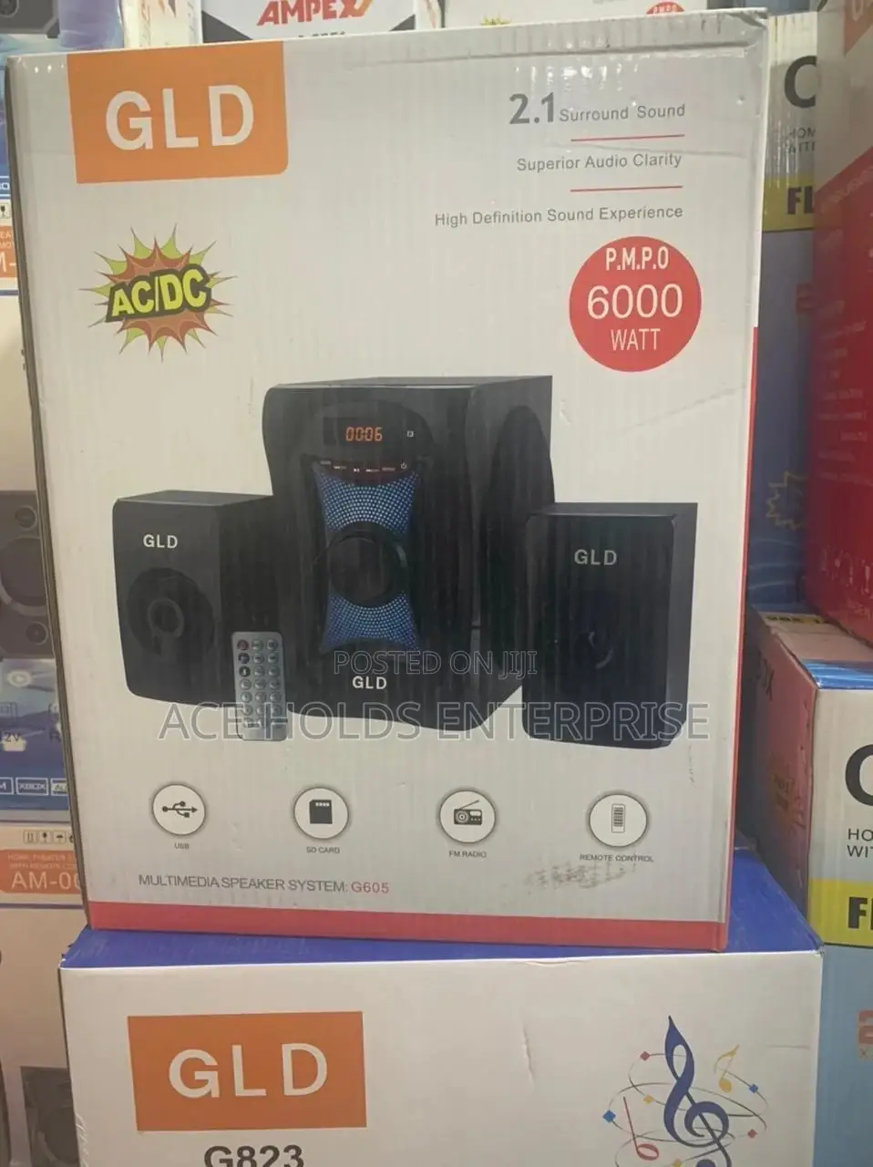 Gld 2.1 Ac/Dc Sound 
System 6000watt