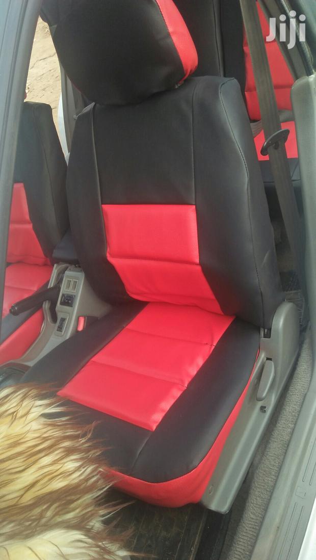 Red And Black Car Seat Covers - main view