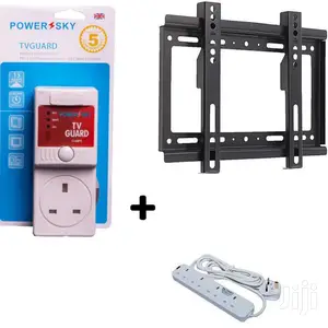 Tv Quard+Wall Bracket + Free 4way Extension