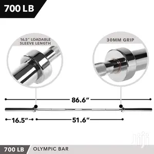 2.2 Meter Olympic Barbell- 15kg