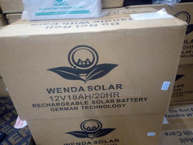 12v18ah/20hr Wenda Solar Battery.