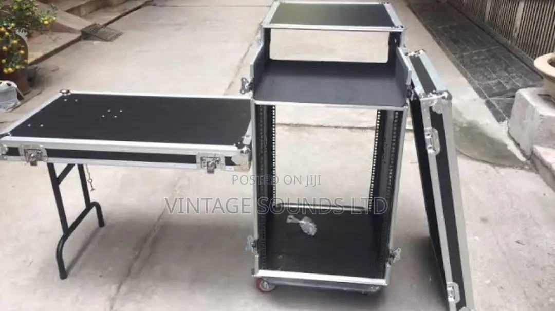 Amplifier and Mixer Mounting Rack ( 10 Units Black Color)
