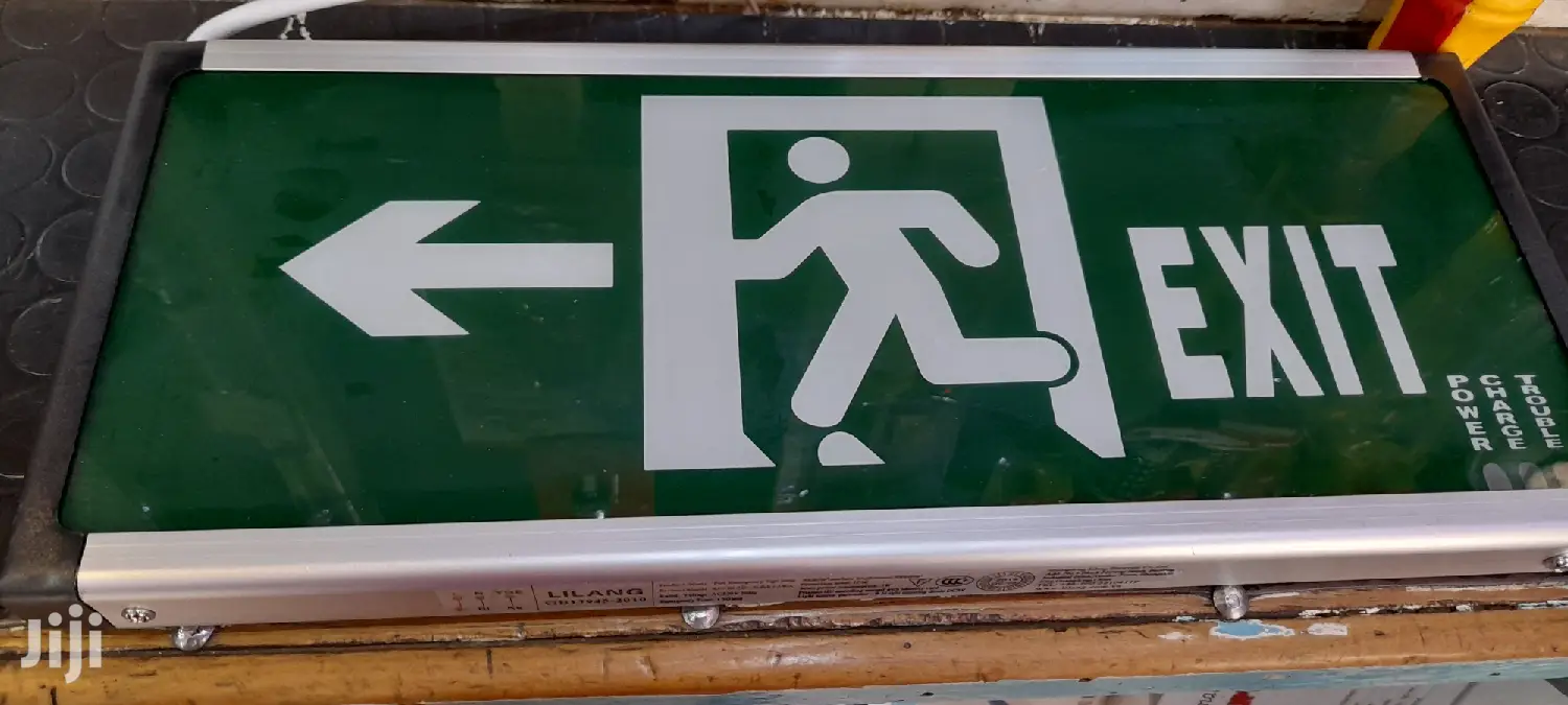 Electric Exit Sign 2piece