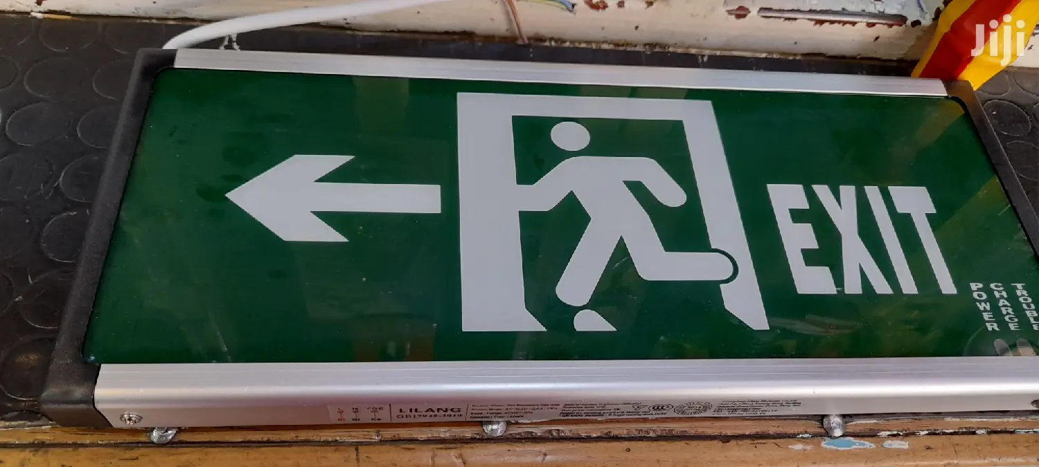 Electric Exit Sign 2piece