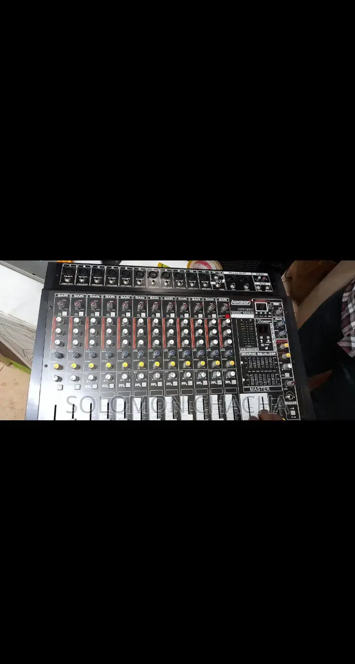 Lexser 12channel Music Mixer Black