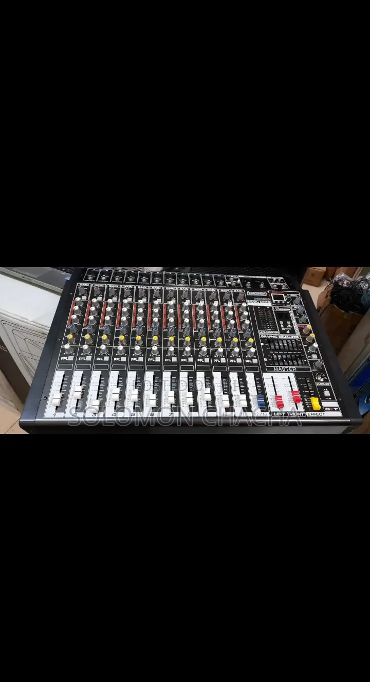 Lexser 12channel Music Mixer Black