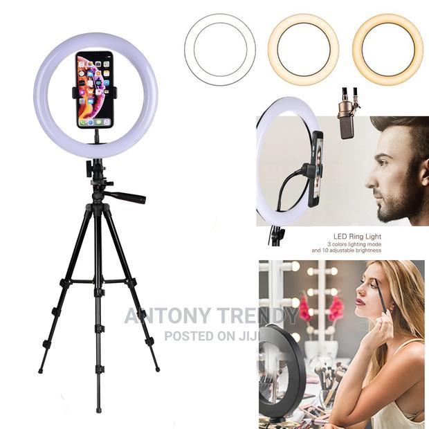10-Inch Selfie Ring Light With Tripod Stand - main view