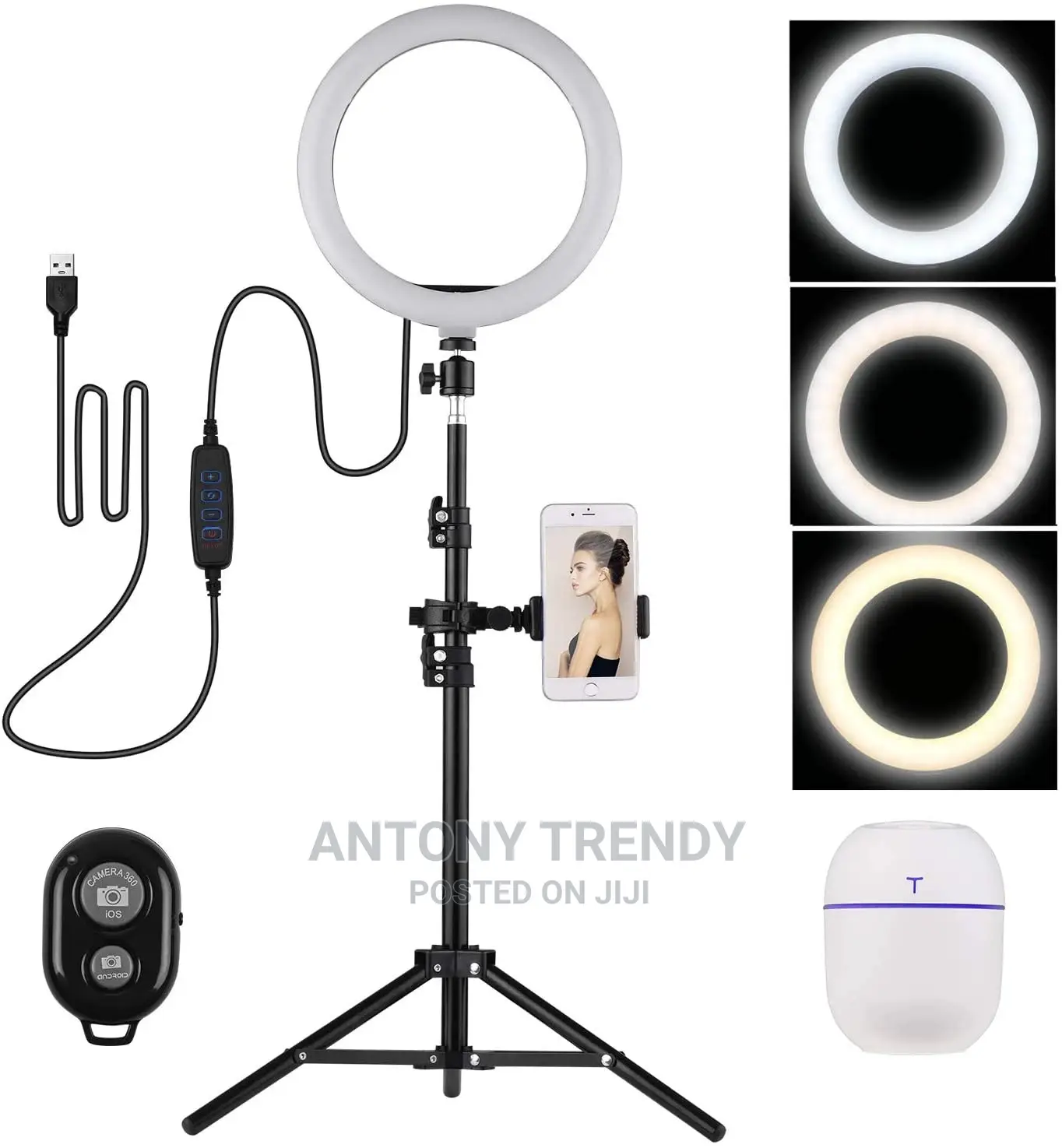 RGB Led Ring Light 7 Colors Ring Light With Tripod