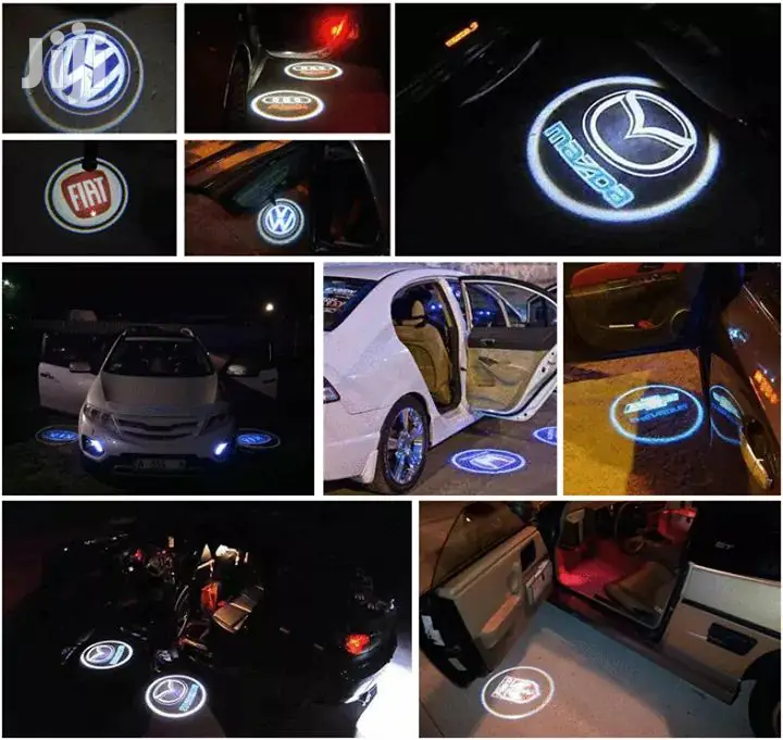 2pcs Car Door Lights Logo Led Projector