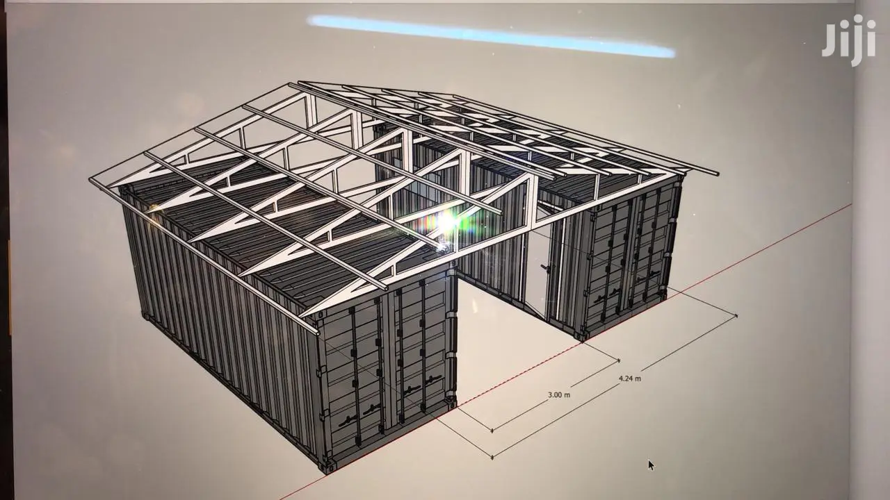 Shipping Container Into A Warehouse