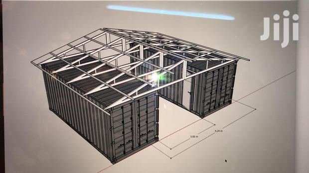 Shipping Container Into A Warehouse - main view