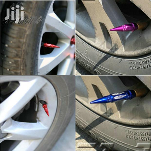 4pcs Long Spiked Tire Valve Stem Caps