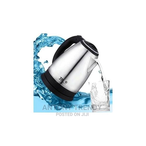 Lyons FK-0301 Silver & Black Cordless Stainless Steel Electr