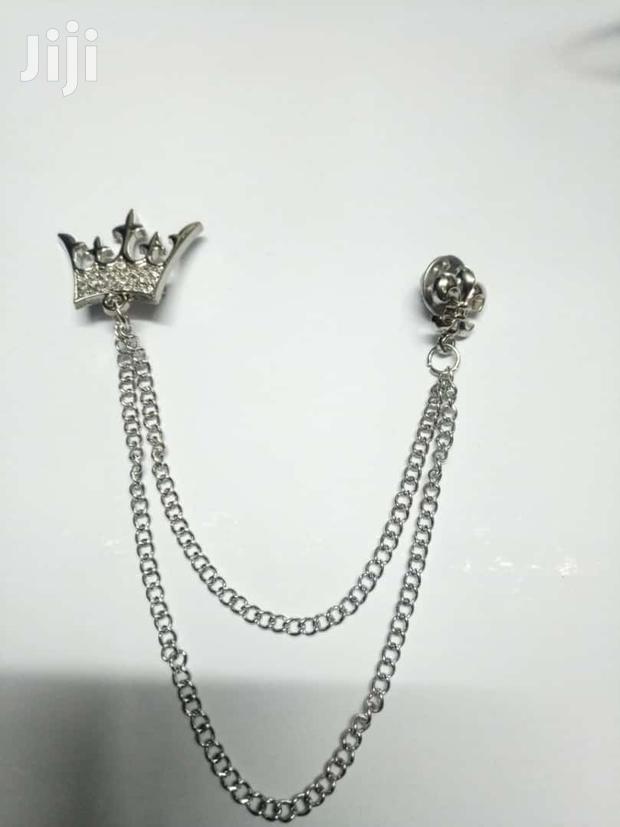 Crown Lapel Chain(Silver)