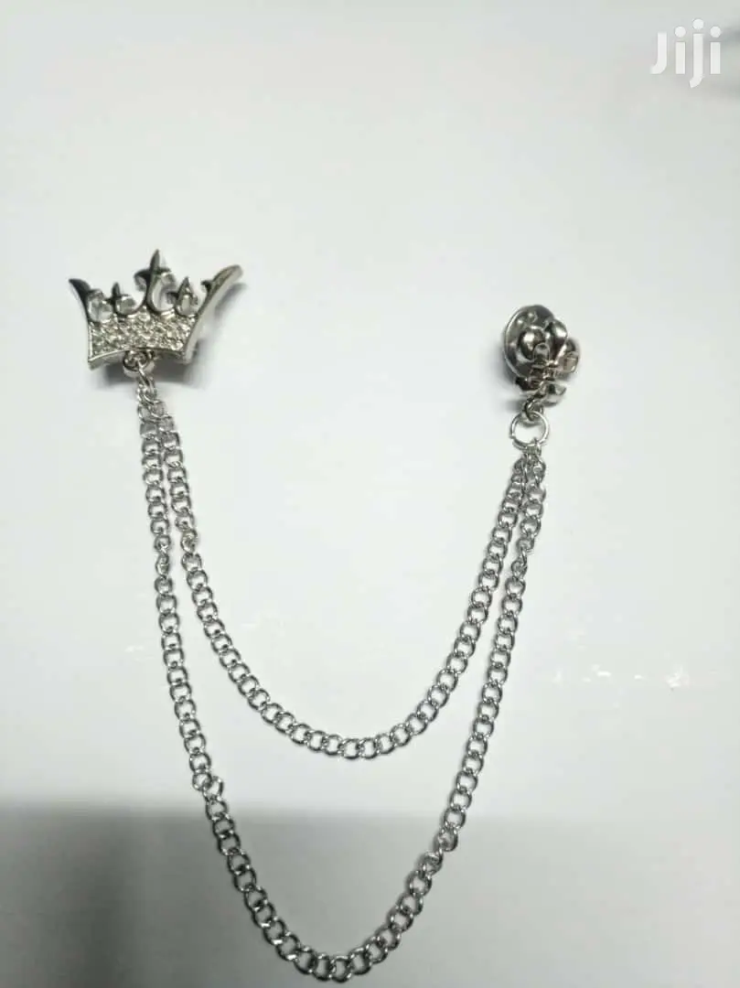 Crown Lapel Chain(Silver)